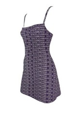 Vintage 1990s Dolce & Gabbana Logo Bodycon Dress Sz S