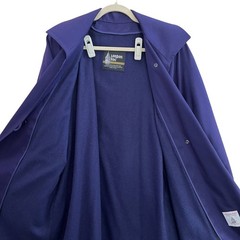 London Fog Vintage Womens Purple Trench Coat, London Fog Womens 100% Wool 395