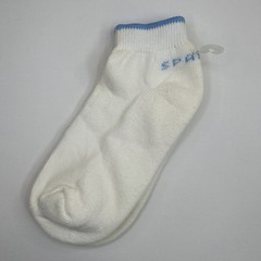 VTG Socks 9-11 Low Ankle Spalding White Blue 80’s 90s Acrylic NOS