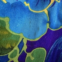 Vintage Sears Hawaiian Fashions Tropical Floral Barkcloth Long Maxi Dress Sz 10