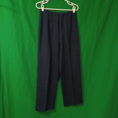 Devon Vintage Navy Blue Elastic Waist Straight Leg Pants Womens 14 Union Made