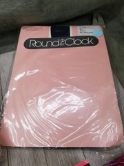 Lot 9 Vintage Round The Clock Encore Silkies Sheer Pantyhose Queen Size 3X 4X
