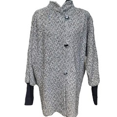 Vintage 80’s New York Girl Oversized Tweed Jacket SZ 10 Multicolor Fleck