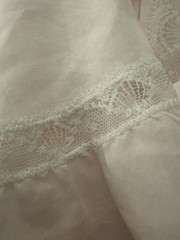 Fantham & Maron London Pink Lace Trim Long Sleeve Nightgown Sz42 Made in Denmark