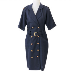 VLP Vintage 90’s Blue short Sleeve Double Button Dress – Size 12