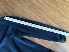 VTG Black Wool Knit Dress Leather Trim Silver Accents Size S/M by Junior Accent