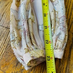 Patra Pink Gold Blush Metallic Floral Dress Womens Size 7/8