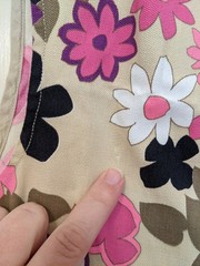 Vintage 1960s/1970s Flower Power Minidress Plus Size Dress