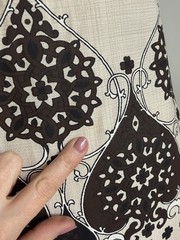 Vintage 1970s Alfred Shaheen Maxi Dress Scrolling Medallion Print XS S