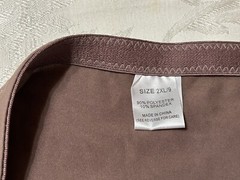Vtg INTIMATES 3042 Polyester Lace Inserts Hi-Cut Sz 9/2XL Brown Panties #71