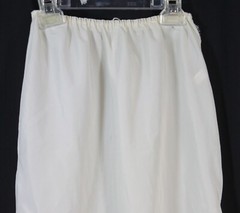 Vtg Val Mode Slip Very Long Polyester Nylon Elastic Waist Pull On Slit Slim S