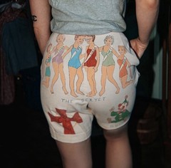 VTG 1960s Indiana Senior Cords Side Zip Hand Painted