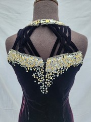 Vintage Sterling by Stone Ferris Black/White Evening Gown/Dress Size 8 (Costume)
