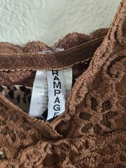 Vtg Rampage Y2k The Brigitti Leopard Print Lace Slip Mini Dress Medium Coquette