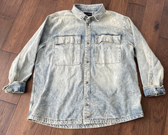 Vintage No Boundaries Denim Chore Coat Jean Barn Jacket Adult XL (46-48)