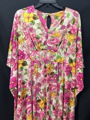 Vintage Mistee 60s 70s Caftan Kaftan Flower Power Roper Maxi Disco Mumu