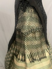 1880’s Silk Faille & Jet Beaded Mantel