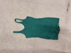 Olympic 1930s Vintage Green Knit Wool Athletic One-Piece Swimsuit Men’s S