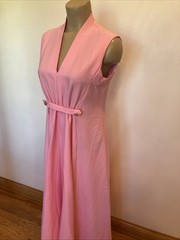 Vintage 1960’s Hand Made size 10 sleeveless long maxi Dress