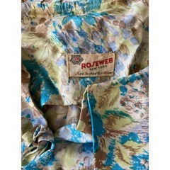 True Vintage Mid-century 1950s 1960s Floral Party Dress XS/S Roseweb New York