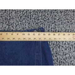 Vivaldi Jeanswear Denim Maxi Skirt Womens 8 Blue Good Vintage Wrap Front 90s USA