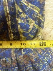 VTG 1950s Handmade Batik Block Print Metal Zip Boho Fit Flare Sundress PXS