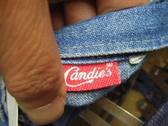 CANDIES Vtg 90s Blue Denim Western Cut Skirt-Waist 26.5″