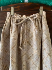 Vintage Brown Plaid 70’s PATTY WOODARD Flaired Skirt Size 5 – 6 Wool Blend
