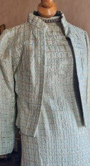 Vintage 50s 60s Brocade Classic Jackie O Style Dress & Jacket Set Tailor Made