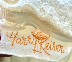 Vintage 1940s 1950s Wedding Dress Harry Keiser Bolero 29 Bust XXS XS Halter Gown