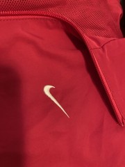 Nike Vintage XL Windbreaker Jacket Dark Pink Full Zip Mesh Lining Pockets HO09