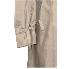 Vintage 80s London Fog Trench Coat Petite 12 Belted Raincoat USA Gray
