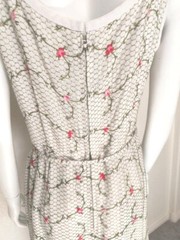 Vtg 1950s L’Aiglon Designer Embroidered Dress-Sweater Set, Sz 8-10