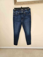 7 For All Mankind Gwenevere High Waist Skinny Jeans Womens Dark Wash Sz. 27