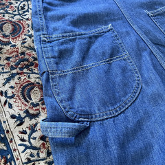 Vintage Lee Overalls Pants Womens Small Blue 1970s Denim Bib Suspenders USA