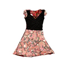 VINTAGE 1990s Y2K RUFFLE WHIMSICAL FLORAL DRESS WITCH FOREST FAIRY ETHEREAL CLUB