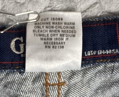 Vtg Y2K Guess USA Jean Women 32 Bootcut Flare Low Rise Center Stitch Grunge EUC