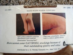 Vintage 9 1/2 Long Service Sheer Fine Seam Stockings Length 34″ Gaymode 1960’s