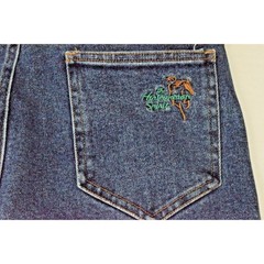 Vintage Western Riding Jeans Horsewoman Spirit 28 x 30 90s Blue Denim Stretch