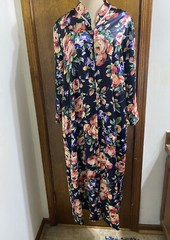 Eve Stillman Women’s VTG Floral Robe Nightgown Size Medium