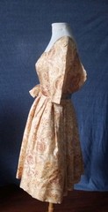 Suzy Perette 1960s Yellow Party Dress Vintage Small Size Beautiful