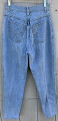 vintage high waist tapered leg jeans embroidered anchor anchors sz 12 28” waist
