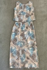 Vintage Nancy Bolen City Girl Sleeveless Top And Maxi Skirt