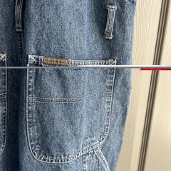 Vtg 90’s Calvin Klein Blue Denim Carpenter Y2K Bib Overalls – Womens Size Small