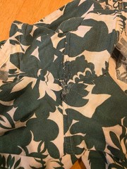VINTAGE 1940’S SHADOW PRINT COTTON 2 PC PLAYSUIT W JUNGLE HUNTER THEME