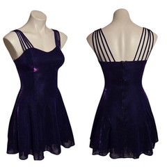 Vintage All That Jazz Beautiful Sprarkly Purple Dress Strappy Size 3/4 XS / S