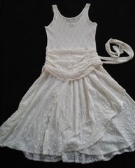 Fredericks of Hollywood VTG 70’s Rare Very Pretty Cream Color Nylon Lace Dress M