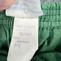 Vintage Sears Roebuck Green A-Line Skirt Floral Trim Made in USA Size 14 70s