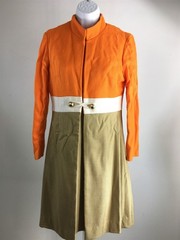 Vintage 60’s/70’s Women’s Matching Coat and Shift Dress Sz 9/10