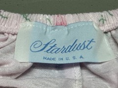 NEW VTG STARDUST 80’S LONG NIGHTGOWN COTTAGECORE PINK FLORAL LACE TRIM USA SZ S